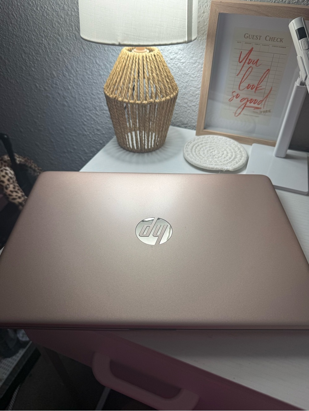 HP Rose Gold Notebook Laptop